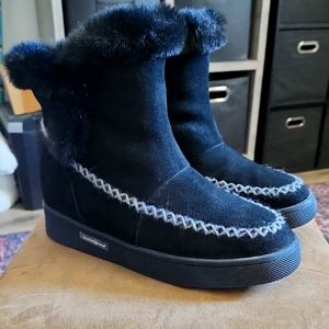 Aqua College Women's Black Fur-Lined Boots 9.5